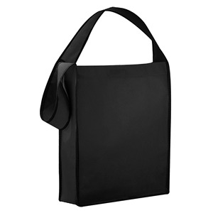 Sac fourre-tout personnalisé en non-tissé avec logo, à soufflet et bandoulière unique, idéal pour les cadeaux promotionnels <span class=keywords><strong>de</strong></span> salons professionnels - Product Image 6