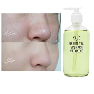 Moisturizing Whitening OEM ODM Lash Foaming Hyrating Kale Spinach Vitamins Face Wash Green Tea Facial Cleanser