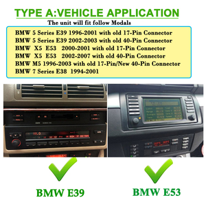 Pantalla estéreo para coche Android 10 De 10,25 pulgadas, 2 Din para <span class=keywords><strong>BMW</strong></span> X5 E53 <span class=keywords><strong>E39</strong></span>, reproductores Multimedia de Audio, autorradio, navegación GPS - Product Image 3