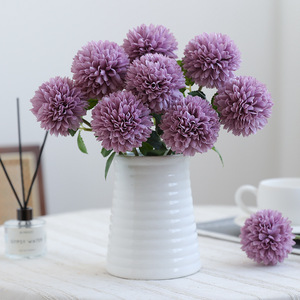 Anna's Chrysanthemum Single Stem <b>Artificial</b> <b>Flower</b> Silk High Simulation Nordic Style Home Table Decoration - Product Image 1