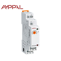 Relé de Tiempo en Miniatura para Montaje en Riel DIN, Temporizador Eléctrico Ajustable de 220-460V, 0.1s-10s, Multifunción, Encendido/Apagado