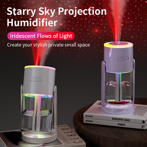 Mini Ultraschall Auto Luftbe feuchter Diffusor USB Luft rotierendes Aroma Ätherisches Öl Aroma therapie 7 Farbe LED Nebel Sprüh gerät Luftbe feuchter - Product Image 4