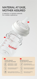 80ml 160ml 240ml Imitated Breast Baby Milk <strong>Bottle</strong> Anti Bloating 0-6 Newborn Baby Non Toxic <strong>Glass</strong> <strong>Feeding</strong> <strong>Bottles</strong> for Babies - Product Image 5