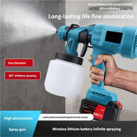 Pistol Semprot Cat Lithium Ion Portabel DIY 18kPa Tekanan Maksimum Penggunaan Rumah Tangga & Industri 220V Motor Tanpa Sikat Bertenaga Baterai