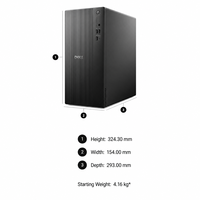 Nouveaux ordinateurs de bureau Dell ECT1250 en stock, Intel Core i5 14400, RAM DDR5, SSD NVME, Wi-Fi, pour entreprises, bureaux et éducation.