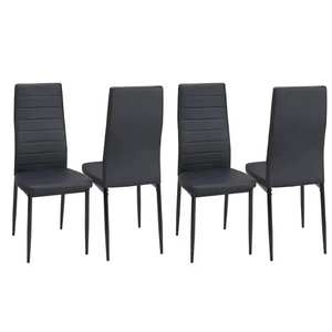 Nordic Hot Sale Cheap Modern Living Room Cafe Milano Metalc <b>Tulip</b> PU Leather <b>Chairs</b> for Dining Table - Product Image 2