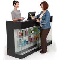 Comptoir de réception personnalisé KEWAY, vitrine en verre pour centre commercial