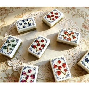 High Quality 160pcs Double Layer Acrylic Mahjong Set Portable Hand Rubbed for Home <b>Entertainment</b> - Product Image 4