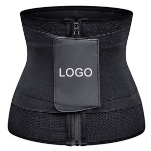 Individuell anpassbarer Taillentrainer-Gürtel mit Reißverschluss und Logo für Sport, Fitness und Gewichtsabnahme, flexible Lendenwirbelstütze - Product Image 1