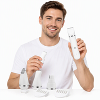 Tondeuse professionnelle sans fil pour animaux de compagnie, chiens et chats, avec lames métalliques, kit de toilettage