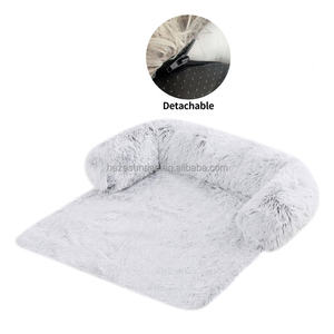 Gemütliches Luxus-Hundebett für Welpen und Große Hunde, Ganzjährig Nutzbar, Pfotenform, Rechteckiges Design, Langes Plüsch-Kissen, Heizbar, Abnehmbar und Waschbar - Product Image 4