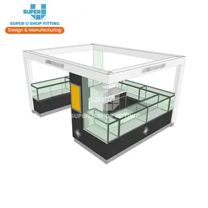 Benutzerdefinierte Parfüm Kiosk Zähler Luxus Parfümerie Display-ständer Schrank Duft Einzelhandel Shopping Mall Parfüm Display Kiosk