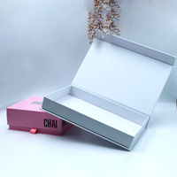 Caja de Regalo de Lujo con Forma de Libro y Logotipo Personalizado, Caja de Embalaje Rígida de Cartón con Cierre Magnético y Lazo para Extraer