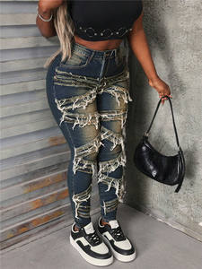 Nuovi <span class=keywords><strong>pantaloni</strong></span> estivi <span class=keywords><strong>da</strong></span> <span class=keywords><strong>donna</strong></span> <span class=keywords><strong>pantaloni</strong></span> a vita alta con Tie-Tie-Dye alla moda <span class=keywords><strong>pantaloni</strong></span> a matita Patchwork in Denim Skinny <span class=keywords><strong>pantaloni</strong></span> Streetwear - Product Image 2