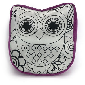 Educativi Ragazze e Ragazzi FAI DA TE Colorazione Del <span class=keywords><strong>Gufo</strong></span> a forma di Morbido Cuscino e Cuscino per I Bambini - Product Image 1