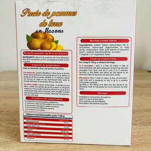 Flocons de pommes de terre écrémées et écrémées à la presse 500g en vrac, pommes de terre instantanées séchées à marque privée pour la préparation rapide de soupes et de chips de pommes de terre - Product Image 2