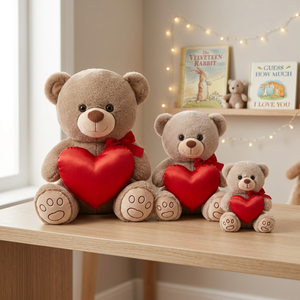 Super Soft Plush Embroidered Teddy Bear with Heart Pillow Romantic <strong>Valentine</strong> Gift <strong>for</strong> <strong>Kids</strong> and Adults - Product Image 5