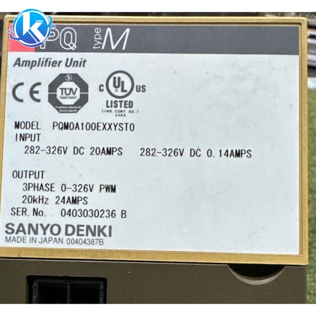 ORIGINAL SUPPLY PQM0A100EXXYST0 SERVO AMPLIFIER FROM ACTUAL MACHINE LOC#S107