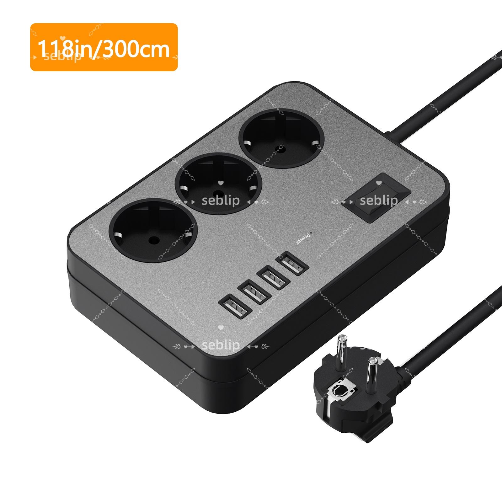 118in สีดำ/300CM