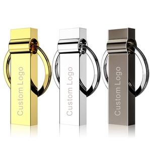 Tiện ích điện tử kim loại Keyring Pendrive <span class=keywords><strong>USB</strong></span> <span class=keywords><strong>2.0</strong></span> 3.0 Memory Stick tùy chỉnh đĩa flash 4 gam 8GB 16GB 32GB 64 GB Flash Drive <span class=keywords><strong>USB</strong></span> - Product Image 1
