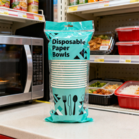 Bol en papier personnalisé asiatique Kraft 780cc de haute qualité bol en papier ouvrable à nouilles à livraison rapide