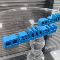 Enseigne personnalisée en acrylique 3D avec lettres découpées, bloc de nom léger et autoportant pour affichage en magasin et image de marque
