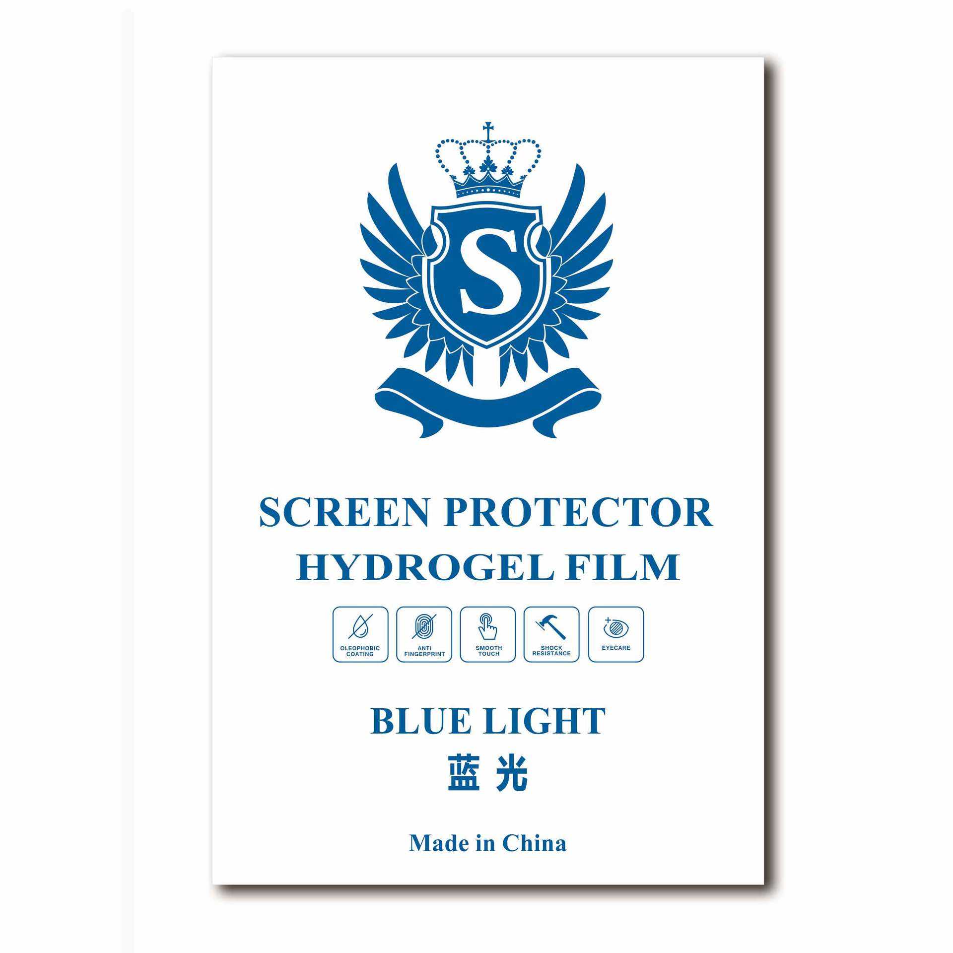 Película clara de la luz azul anti