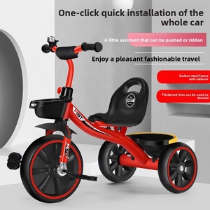 Tricycle à pédales <span class=keywords><strong>pour</strong></span> enfants, modèle monobloc, en plastique, <span class=keywords><strong>pour</strong></span> les 1-3-6 ans, livraison gratuite - Product Image 6