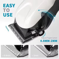 Professioneller Kabelloser Haarschneider Trimmer Barber Rasierer Elektrisch Aufladbar LCD-Display T-Klinge Wasserdichtes Set für Männer