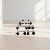 Lug de tension pour tom de batterie en nickel noir de haute qualité, 8 pouces, à double bille, avec tube de tension, pour instrument de percussion, chambre en aluminium pliable