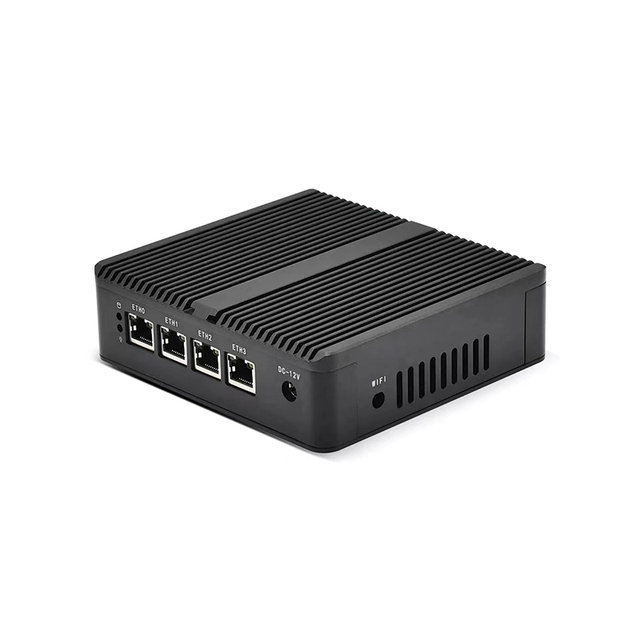 Available stock for 4Nic Mini Firewall PC dual core N2840 I211AT 1G Small Router VGA HD dual display