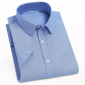 OEM/ODM Camisas Hombre Escrituras 2024 Primavera y verano Camisas a rayas y cuadros para hombre más vendidas Ropa al aire libre Mangas cortas - Product Image 2