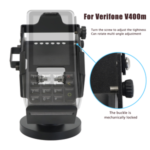 Soporte Giratorio OEM para Terminal POS para Aplicaciones en Autobuses, para Verifone V400m, Rotación <span class=keywords><strong>de</strong></span> 360 Grados, Soporte Metálico Antirrobo para Máquina <span class=keywords><strong>de</strong></span> Tarjetas <span class=keywords><strong>de</strong></span> Crédito - Product Image 1