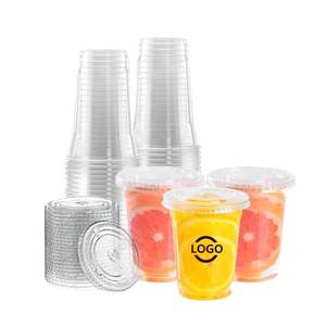 Vaso de Plástico Desechable Transparente Personalizado con Logotipo, de 10, 12, 14, 16, 20, 24 oz, PLA PET, con Tapa, Hecho en Vietnam - Product Image 3