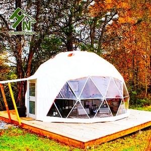 度假酒店<span class=keywords><strong>2</strong></span>人金属结构隔热生态加热圆顶屋帐篷 - Product Image 5
