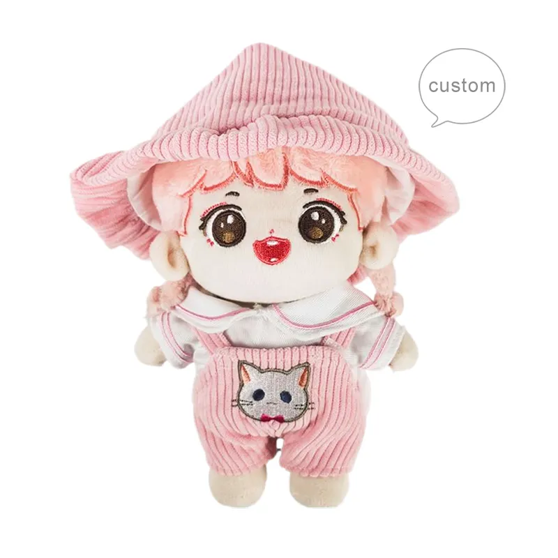 customized plush toy stuffed toy cute soft dolls custom kawaii girl 20cm plush doll for kids