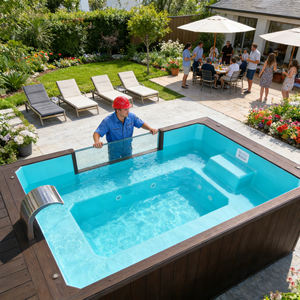 Piscine de toit de type conteneur pour petits jardins et terrasses, gain de place, élégante et pratique - Product Image 3