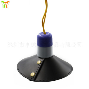 Japanese and Korean style outdoor camping PU leather lampshade tent <b>spotlight</b> street light rainproof lamp cover home atmosphere - Product Image 4