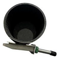 Collier de réparation de tuyaux en acier inoxydable 304 316 soudé bout à bout, certifié ISO, à vis unique, haute pression, pour étanchéité des fuites, usage intensif