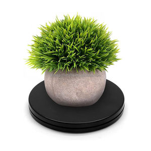 Đen Acrylic Turntable Organizer vòng nhựa lười biếng Susan Organizer - Product Image 6