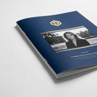 Service d'impression de brochures professionnelles à faible coût, avec reliure à cheval, pelliculage et impression couleur intégrale (OEM)