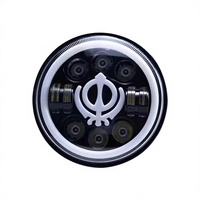 Phare de 7 pouces pour Wrangler Ghost Head, véhicule tout-terrain, faisceau haut/bas, feux de jour