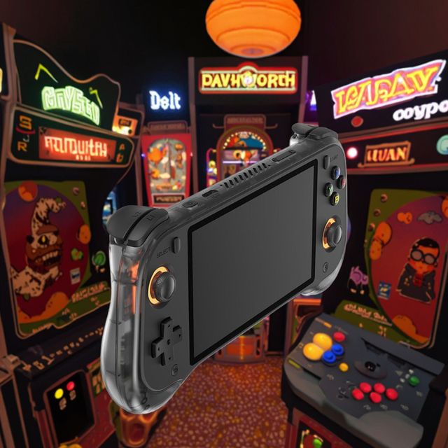 Hot Sale QBUY H55 Portable Retro Handheld Game Console Linux OS 5.5 Inch IPS HD Screen Quad-Core 64-Bit Cortex-A55 64GB 5000mAh