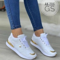 Baskets de marche de créateur pour femmes, respirantes, de marque, à prix bas, vente en gros, dernières tendances mode féminine