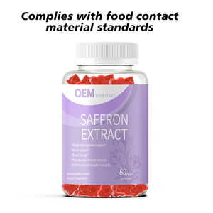 OEM Private Label <b>Saffron</b> Gummies Pure Extract <b>Saffron</b> <b>Supplement</b> Factory Custom Packaging Flexible MOQ - Product Image 6