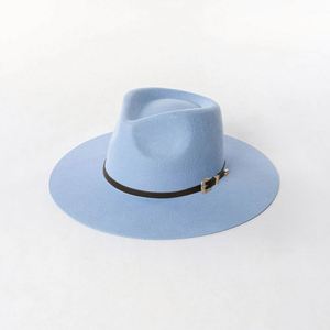 High Quality 100% Australia Wool Felt Hat Wholesale Custom Handmade Wide Brim Vintage Blank Women Men Sombreros Fedoras Hats - Product Image 3