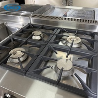 Fourneau commercial multifonctionnel 900 pour pot en terre cuite, conception durable à joint de tambour, pieds réglables, armoire optionnelle pour une utilisation facilitée