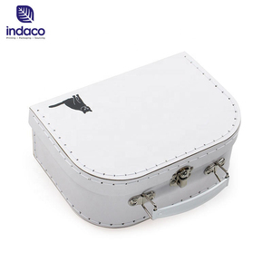Minimally designed black cat printed hand-held <b>small</b> box with arched gift storage box and home <b>suitcase</b> - Product Image 2