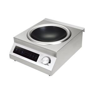 Table de cuisson à induction commerciale 5000W, plaque concave avec commande par bouton rotatif, cuisinière à induction domestique - Product Image 1