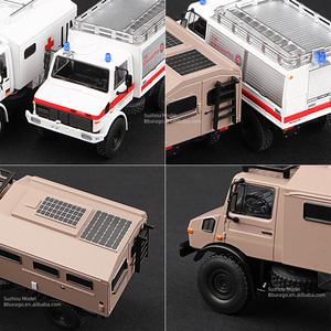 Massdi 1/64 <span class=keywords><strong>UNIMOG</strong></span> U1300L卡车模型合金汽车紧急救援车模型压铸运输车汽车收集玩具 - Product Image 4